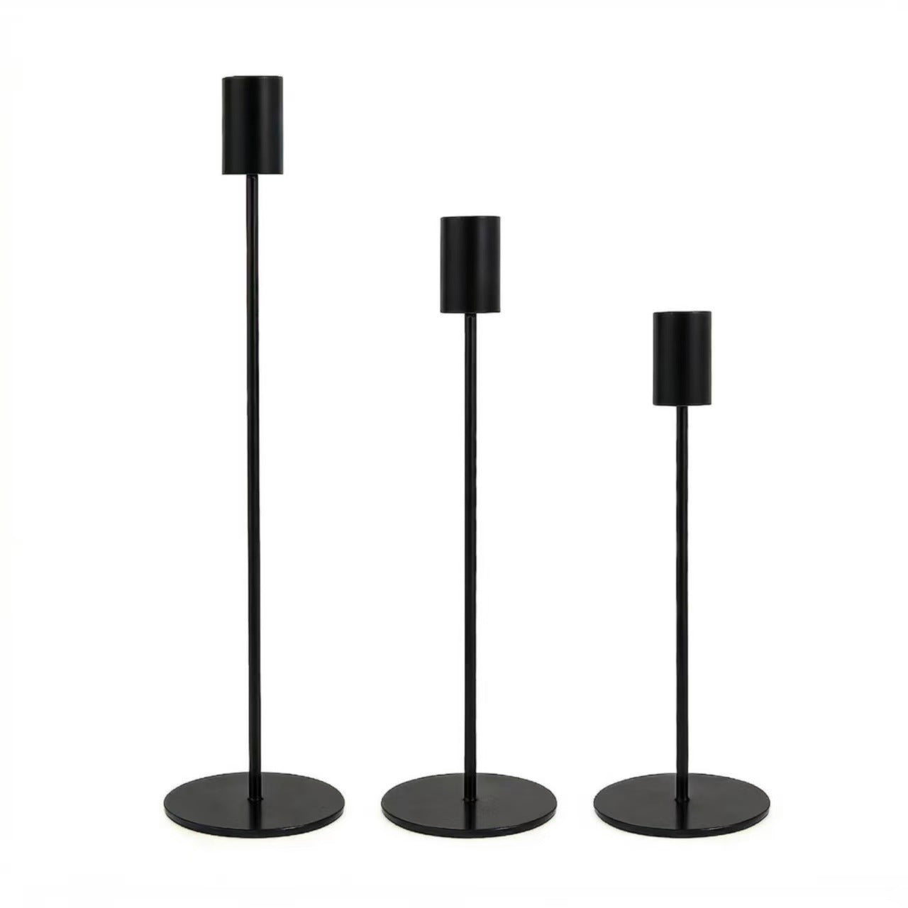 European Minimalist Metal Candle Holders