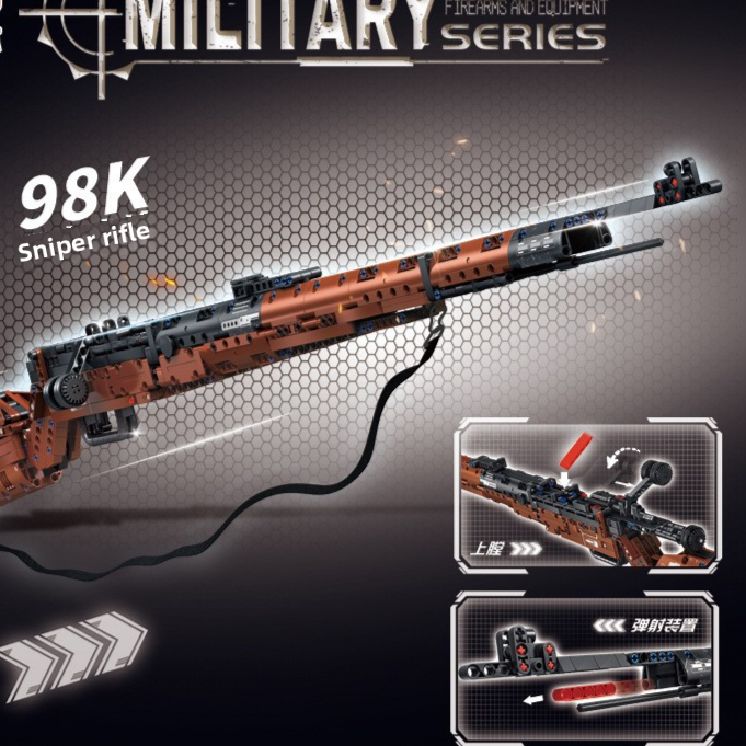 Building Block Model Gun – Functional Sniper Rifle, AK47 & Machine Gun Sets