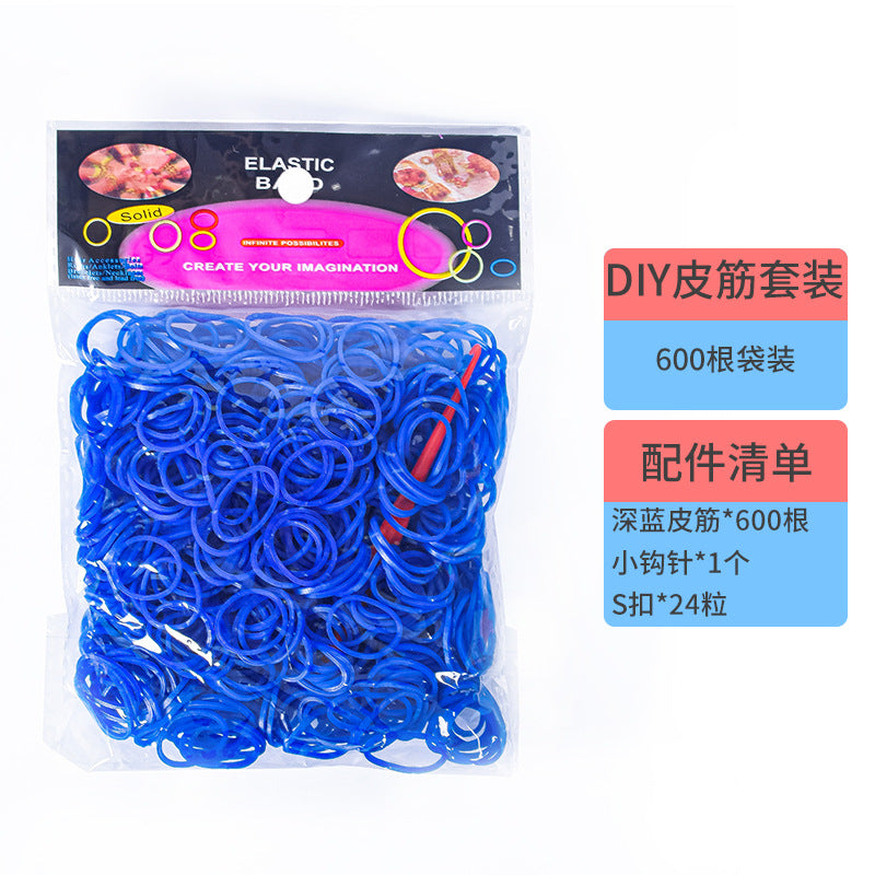 600 Rubber Band Bag Supplementary Pack Children's diy Bracelet Set Educational Toys Hand-woven Small Rubber Band