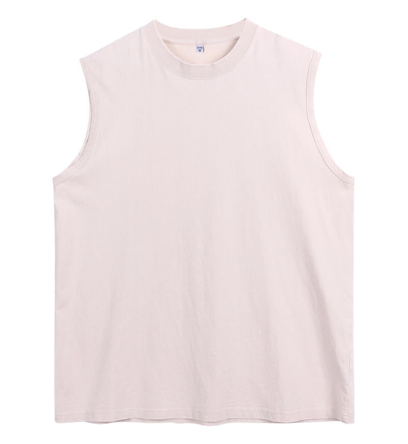 Mens Cotton Vintage Vest Loose Fit