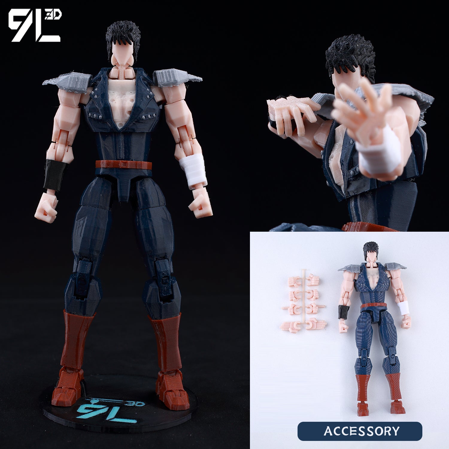 3D Printed Multi-Jointed Movable Anime Figure