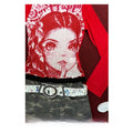 Anime Print Punk Ruffle Long Sleeve T-Shirt