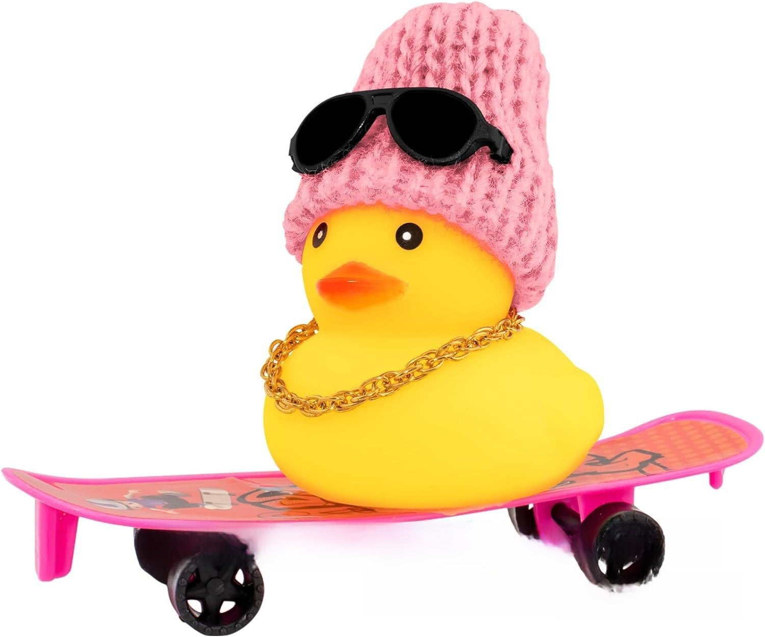 Cool skateboard rubber duck children's water play ducklings