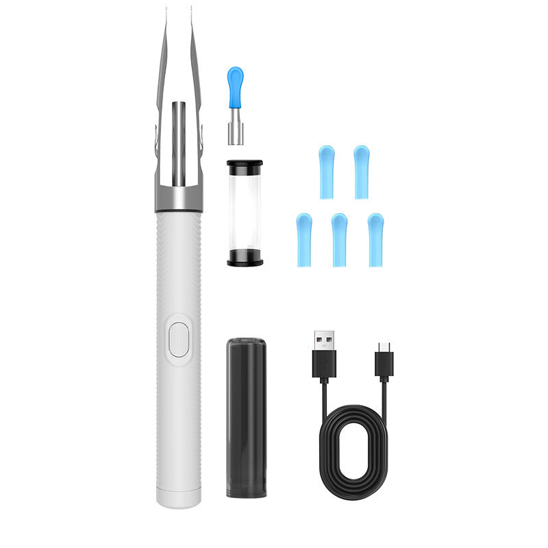 Smart Visual Ear Cleaner with 720p HD Camera & WiFi - Wireless Otoscope Earwax Removal Tool Set with LED Light and Precision Micro-Tweezers