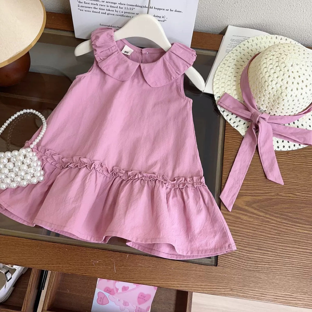 Girls Sleeveless A-Line Dress