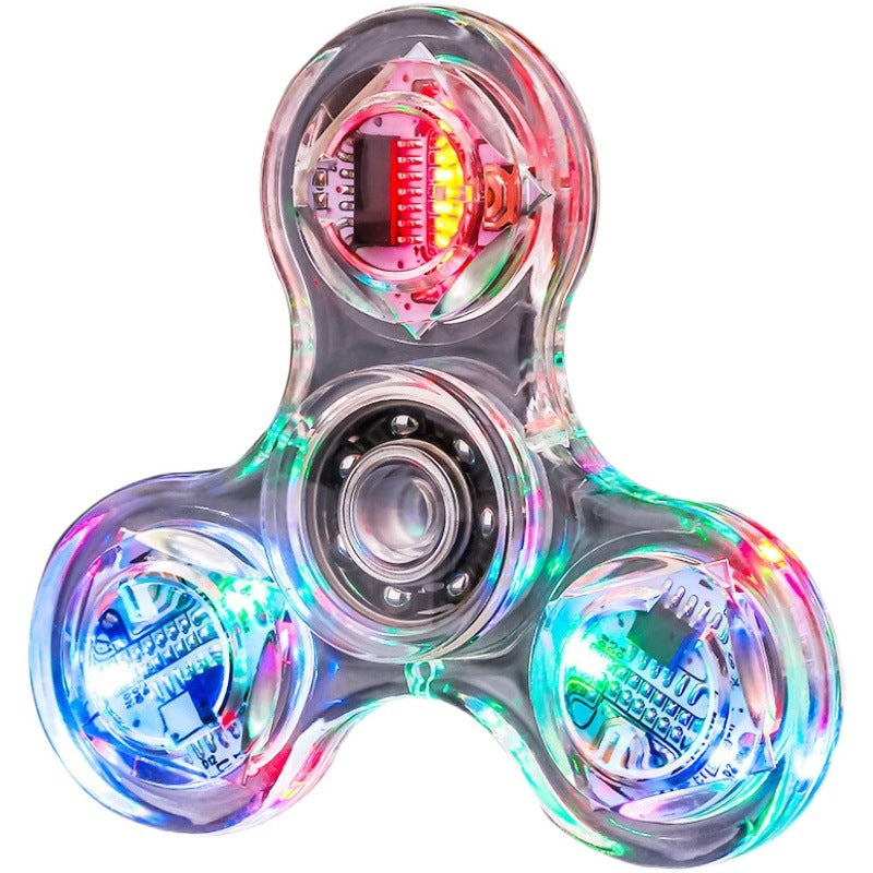 Crystal Fidget Spinner – Light-Up Stress Relief Gyro Toy for Focus & Relaxation
