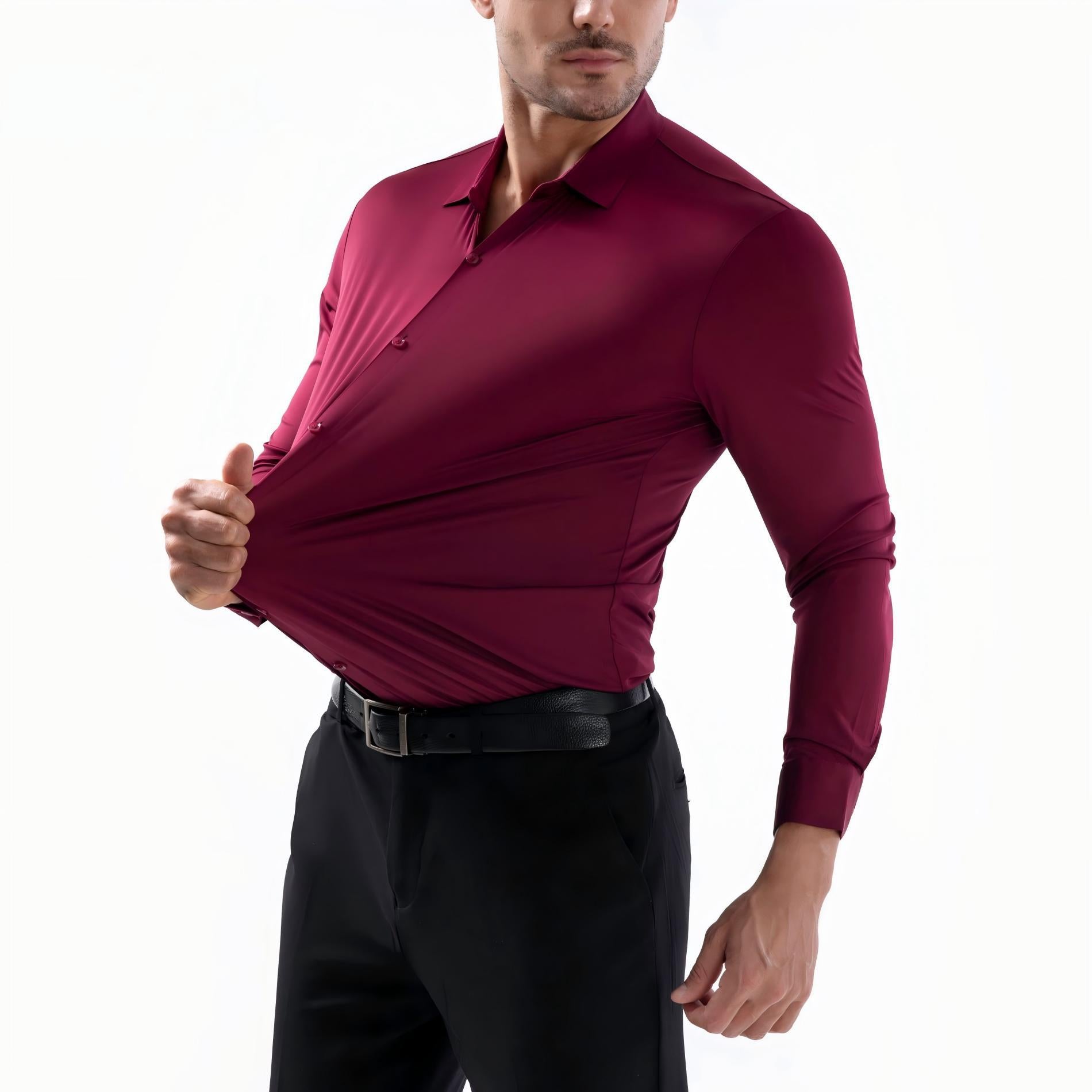 Stretch Wrinkle Resistant Mens Shirt