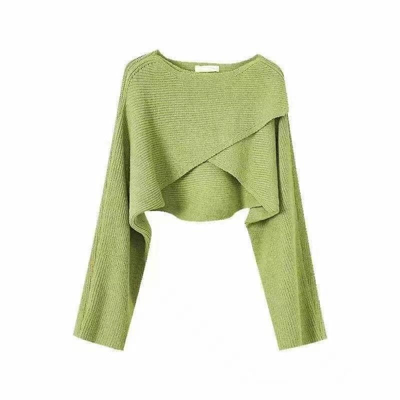 Womens Irregular Knit Sweater