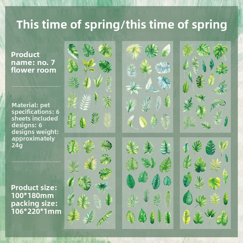 Nature Series PVC Sticker Sheets