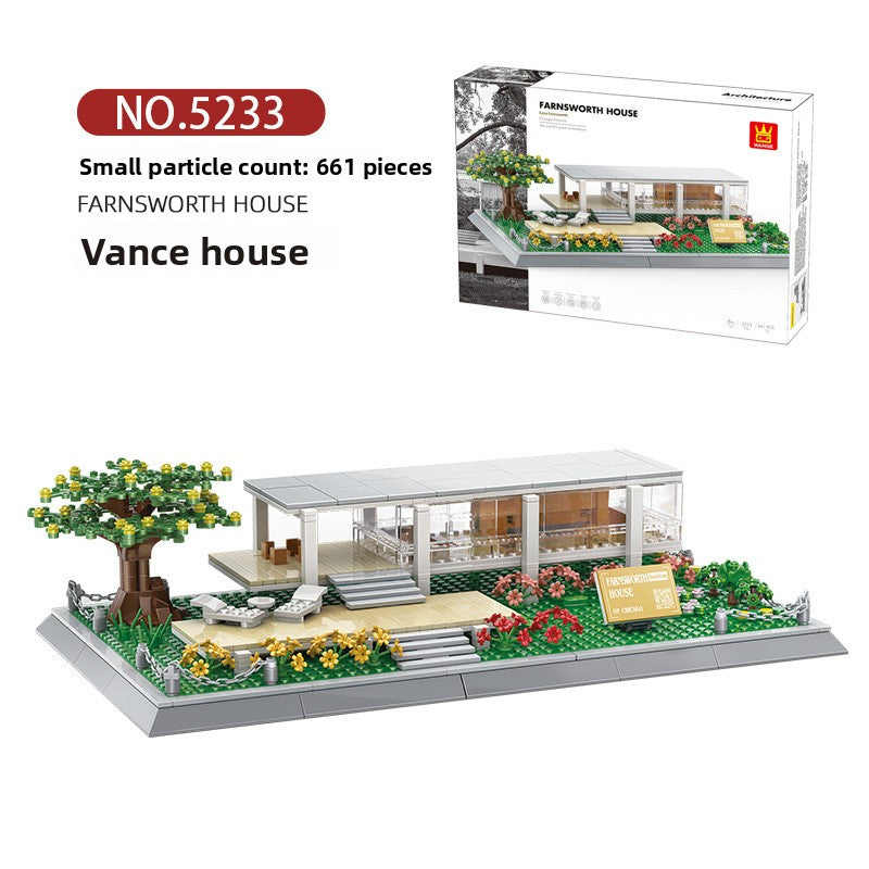 Building Model of a Block House Villa