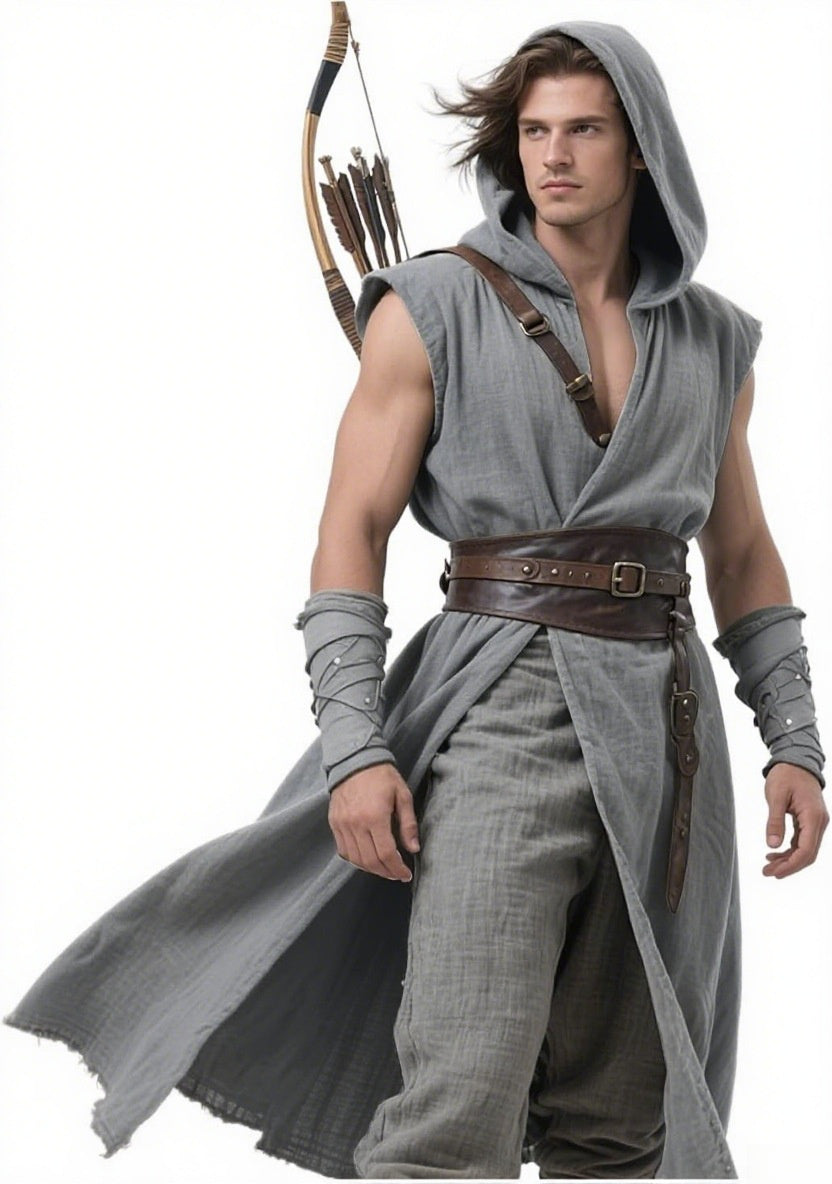 Medieval Sleeveless Tunic Renaissance Cape