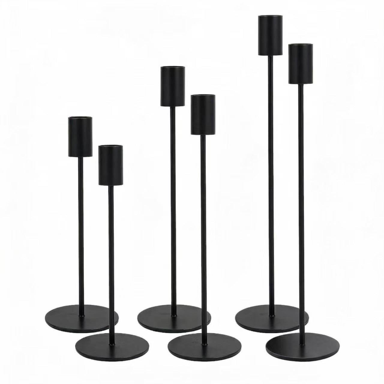 European Minimalist Metal Candle Holders