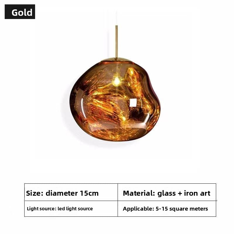 Glass chandelier
