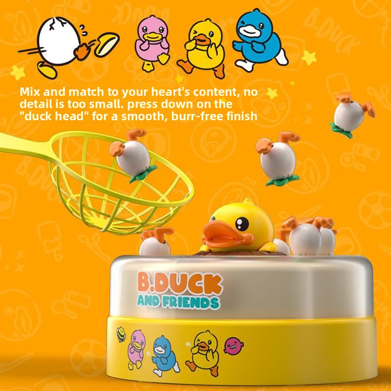 Children's bouncing yellow duck toy