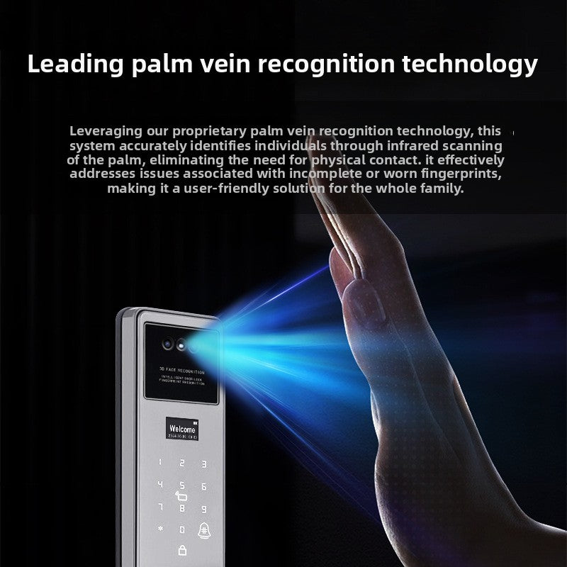 3D Face Recognition Fingerprint Smart Door Lock with Video Call