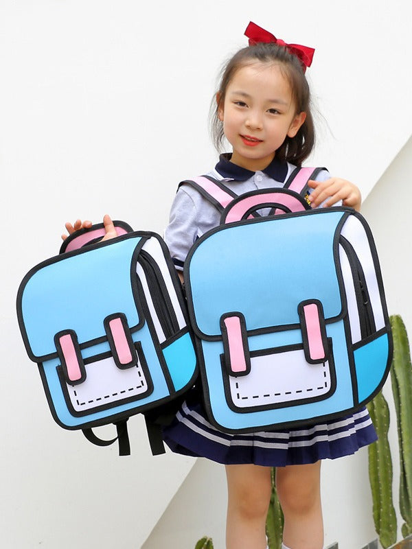 Anime 3D Multifunctional Children School Backpack