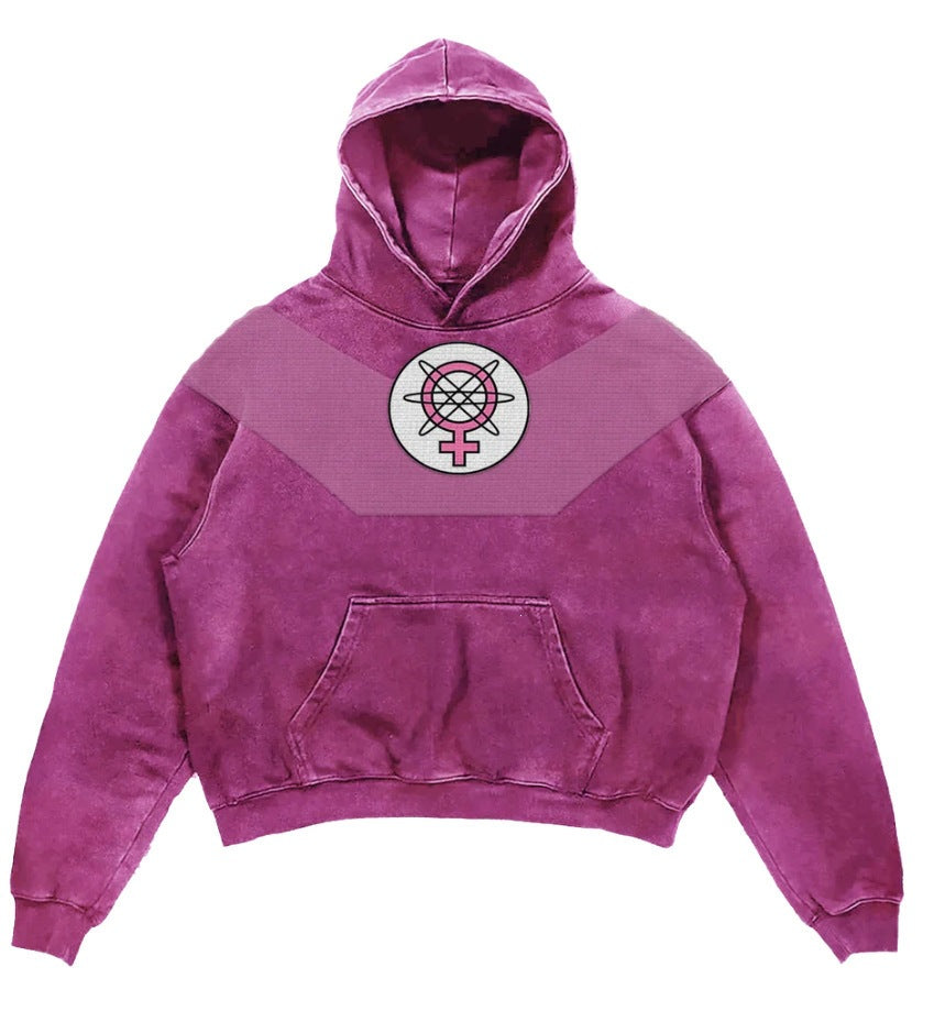 Hero Verse Men's Digital Print Hoodie | Relaxed Fit Streetwear Pullover