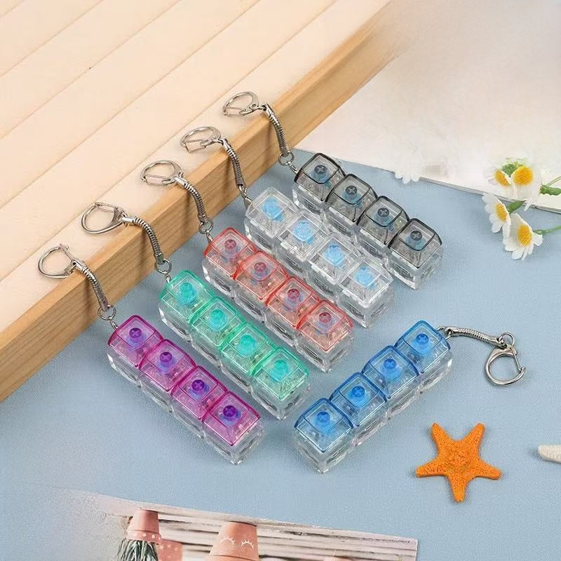 LED Illuminated Squeeze Stress Relief Keyboard Toy