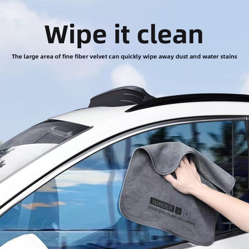 Professional Microfiber Automotive Detailing Towel – High-Absorption Scratch-Free Short-Velvet Cloth for Superior Paint Care
