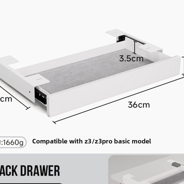 Computer Desktop Storage Pad Elevated
