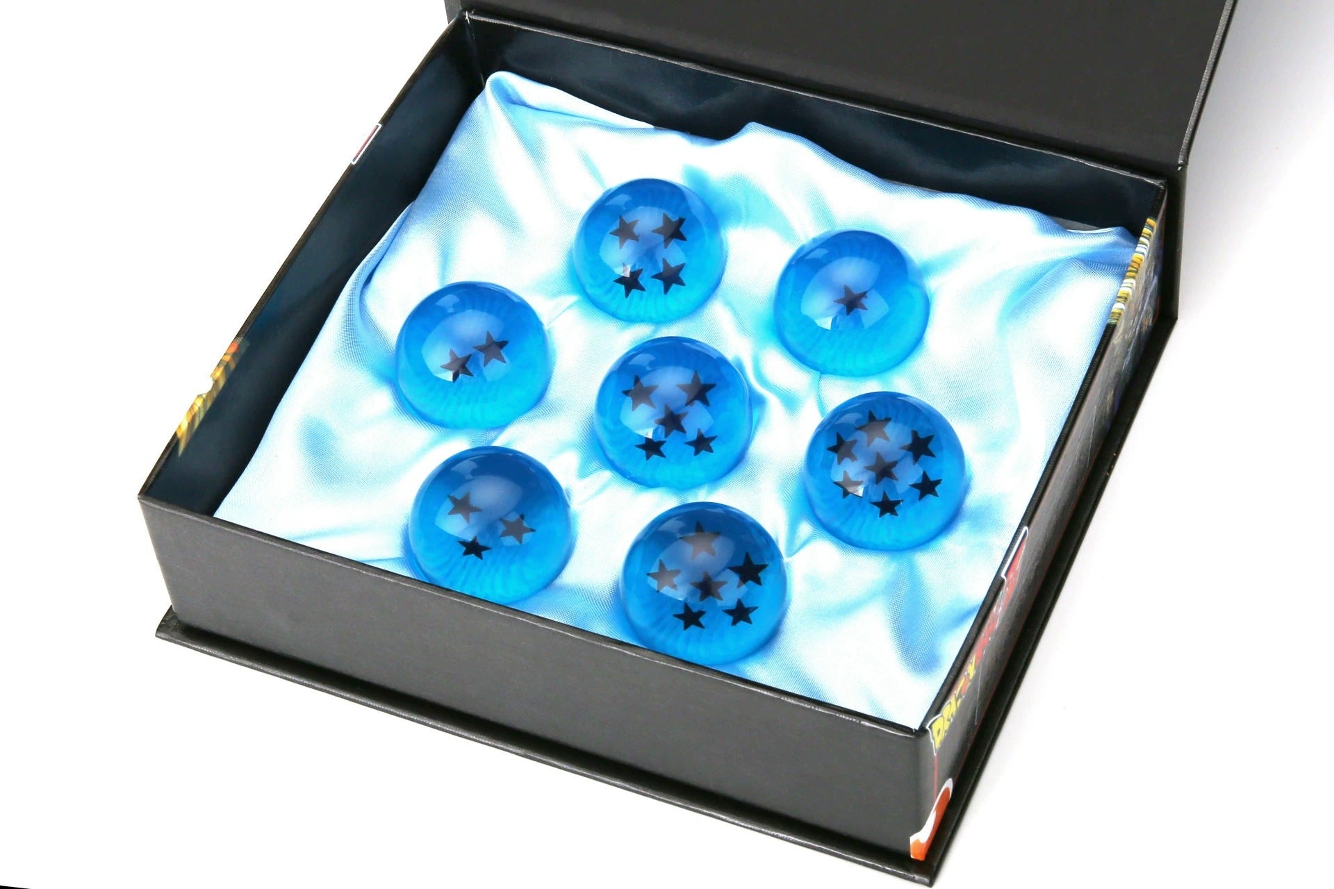 Collector-Edition Seven Dragon Ball Replica Set – Precision-Crafted Resin Spheres with Iconic Star Patterns & Display Base