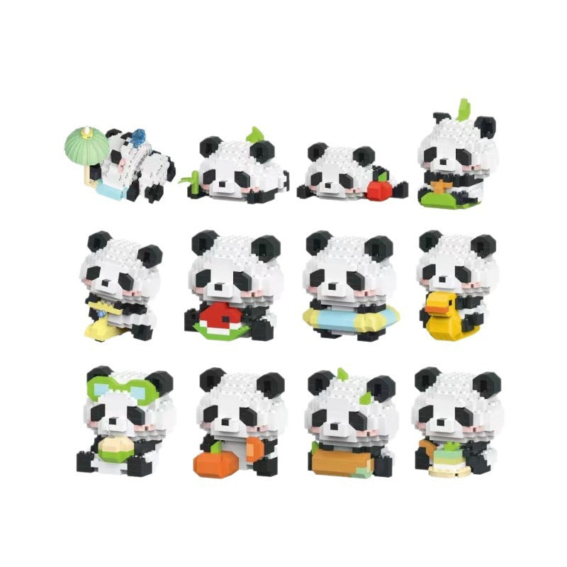 Creative Panda Building Blocks Educational Desktop Toy