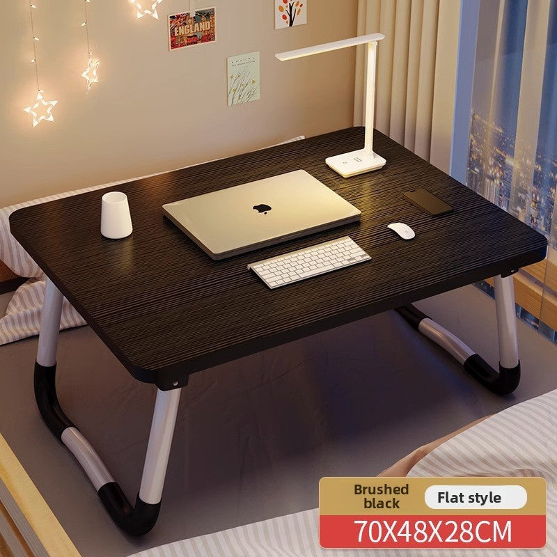Foldable Bed Table with Storage Options