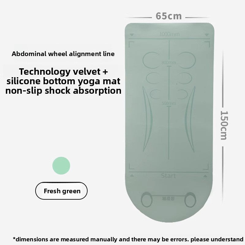 Abdominal Wheel Exercise Mat with Knee Pad
