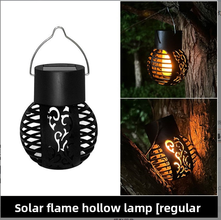 Lumina Waterproof Hanging Solar Lights-Realistic Flicker Flame Garden Decor