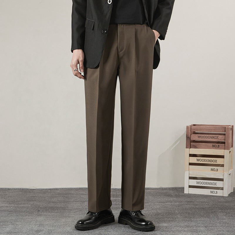 Men's Straight Leg Casual Trousers