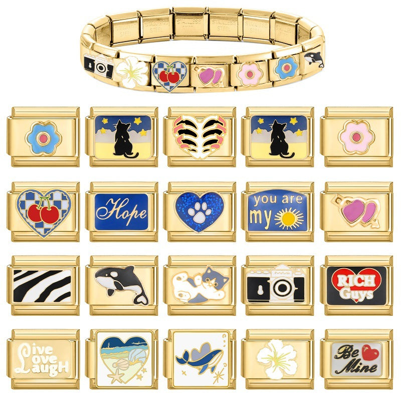 Gold-based bracelets, necklaces, jewelry accessories