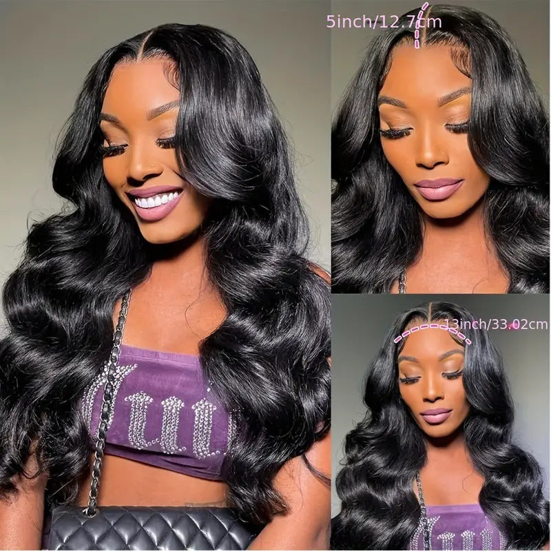 Aero Glam HD Lace Front Long Curly Wig | Heat-Resistant Natural Wave Body Unit