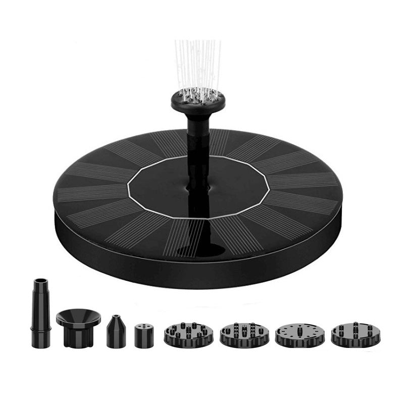 Solar Powered Garden Fountain Pump with Multiple Spray Patterns