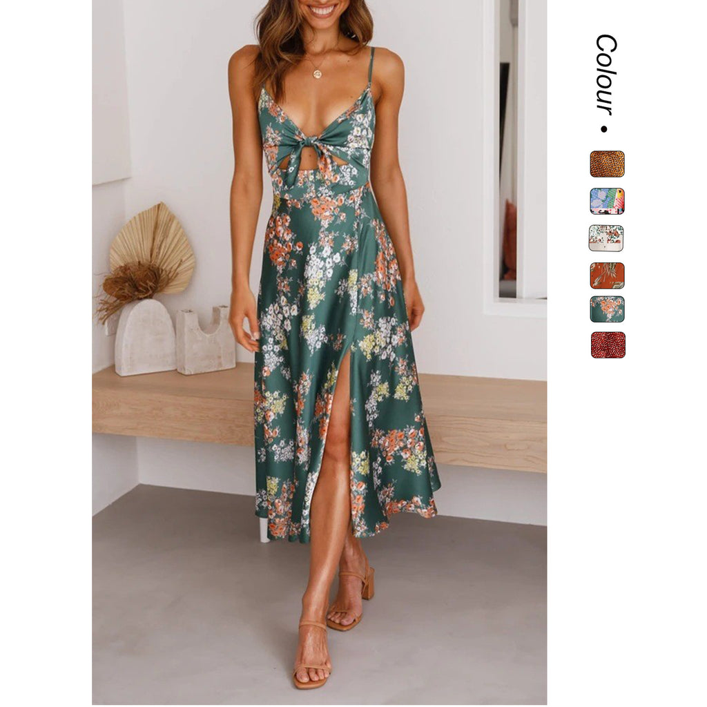 Floral Print Sleeveless Dress