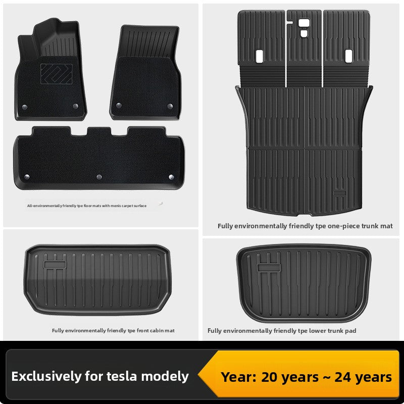 Tesla Model 3/Y Custom Fit TPE All-Weather Floor Mats