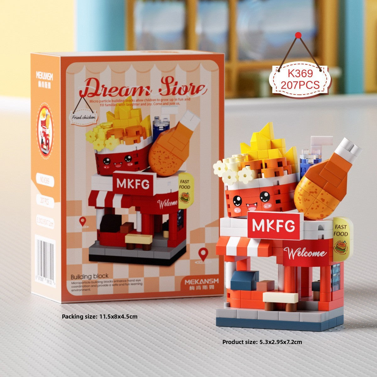Mini Street View Building Blocks Set-Micro Architecture City Creator Bricks Toy, DIY Educational Village Model Kits for Kinds & Adults (Cafes, Shops & Castles)