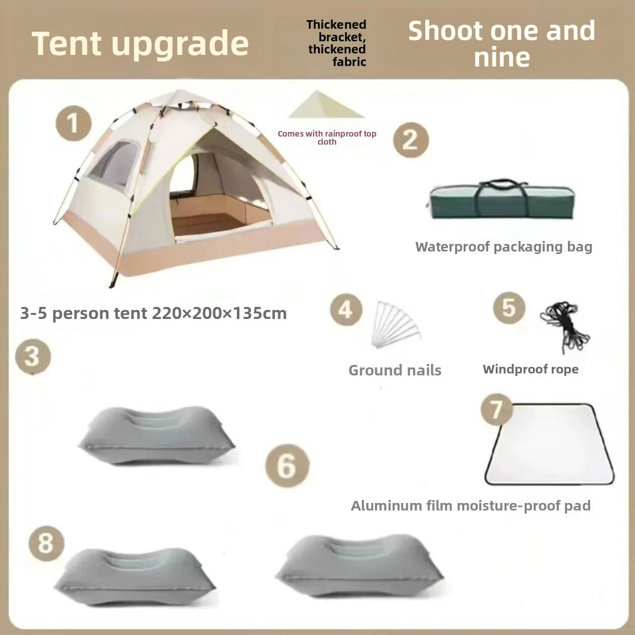 Automatic Pop-Up Camping Tent