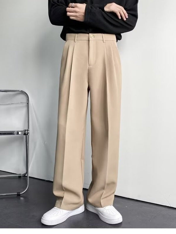 Men's Straight Leg Casual Trousers
