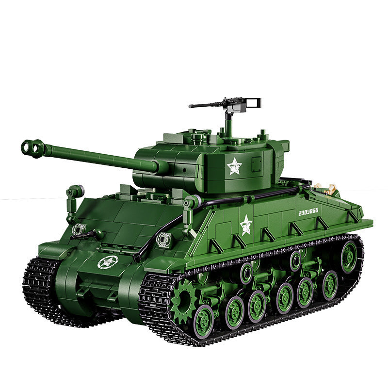 M4 Tank Military Assembly Building Block Toy