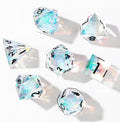 Epoxy Resin Polyhedral Dice Set for Tabletop RPG Games