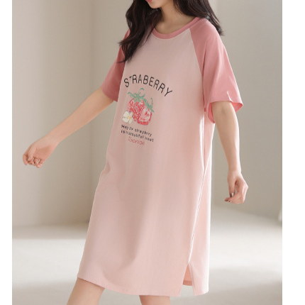 Women Cotton Sleep Nightgown Home Dress