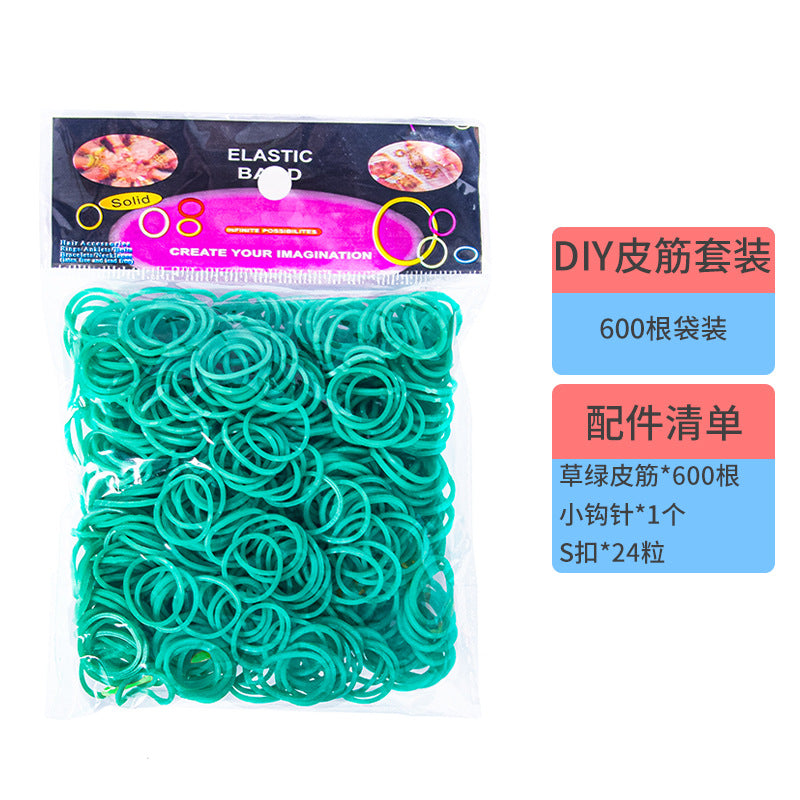 600 Rubber Band Bag Supplementary Pack Children's diy Bracelet Set Educational Toys Hand-woven Small Rubber Band