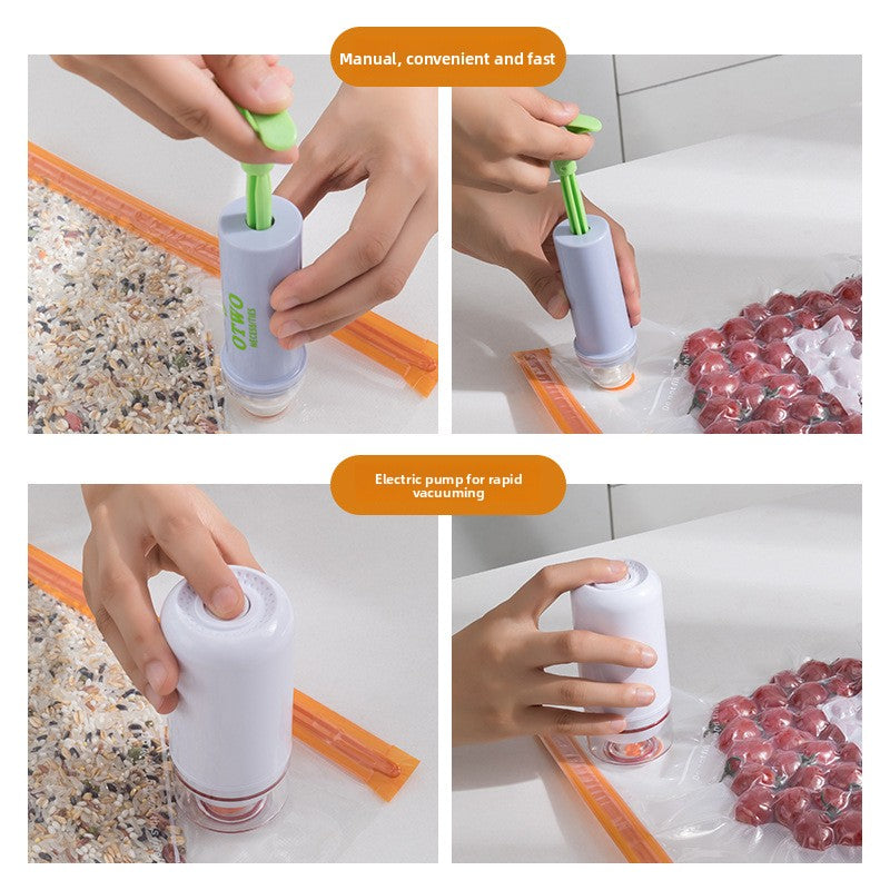 Thickened Vacuum Sealed Food Storage Bags with Pump