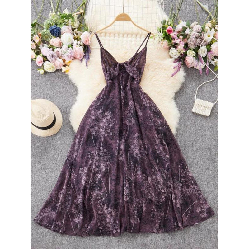 Floral Print Sports Suit
