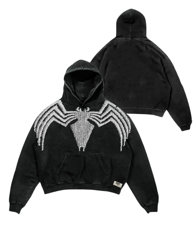 Hero Verse Men's Digital Print Hoodie | Relaxed Fit Streetwear Pullover