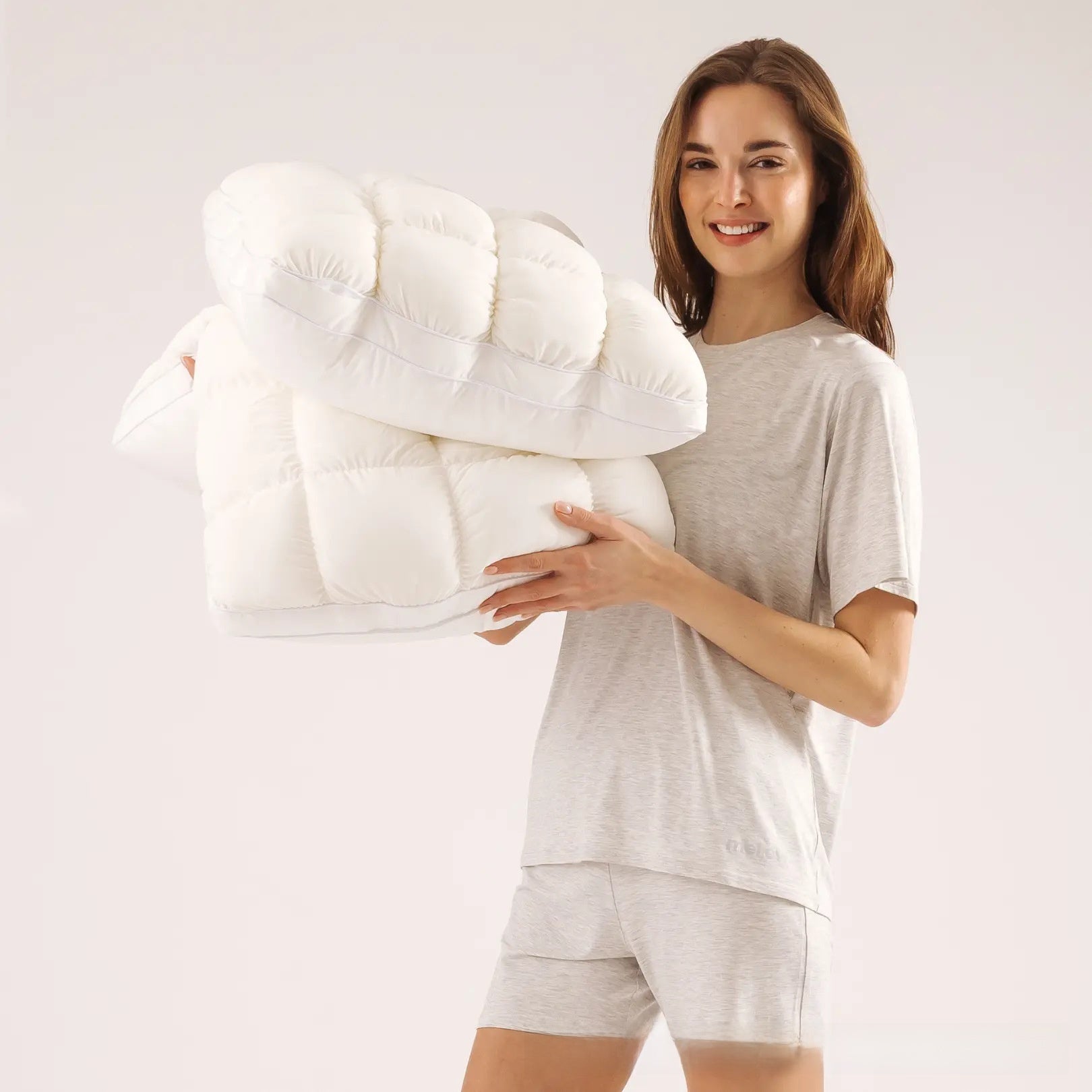 Ergonomic High-Resilience Cloud Comfort Pillow – Breathable Spandex Blend & Therapeutic Cervical Support Sleep System