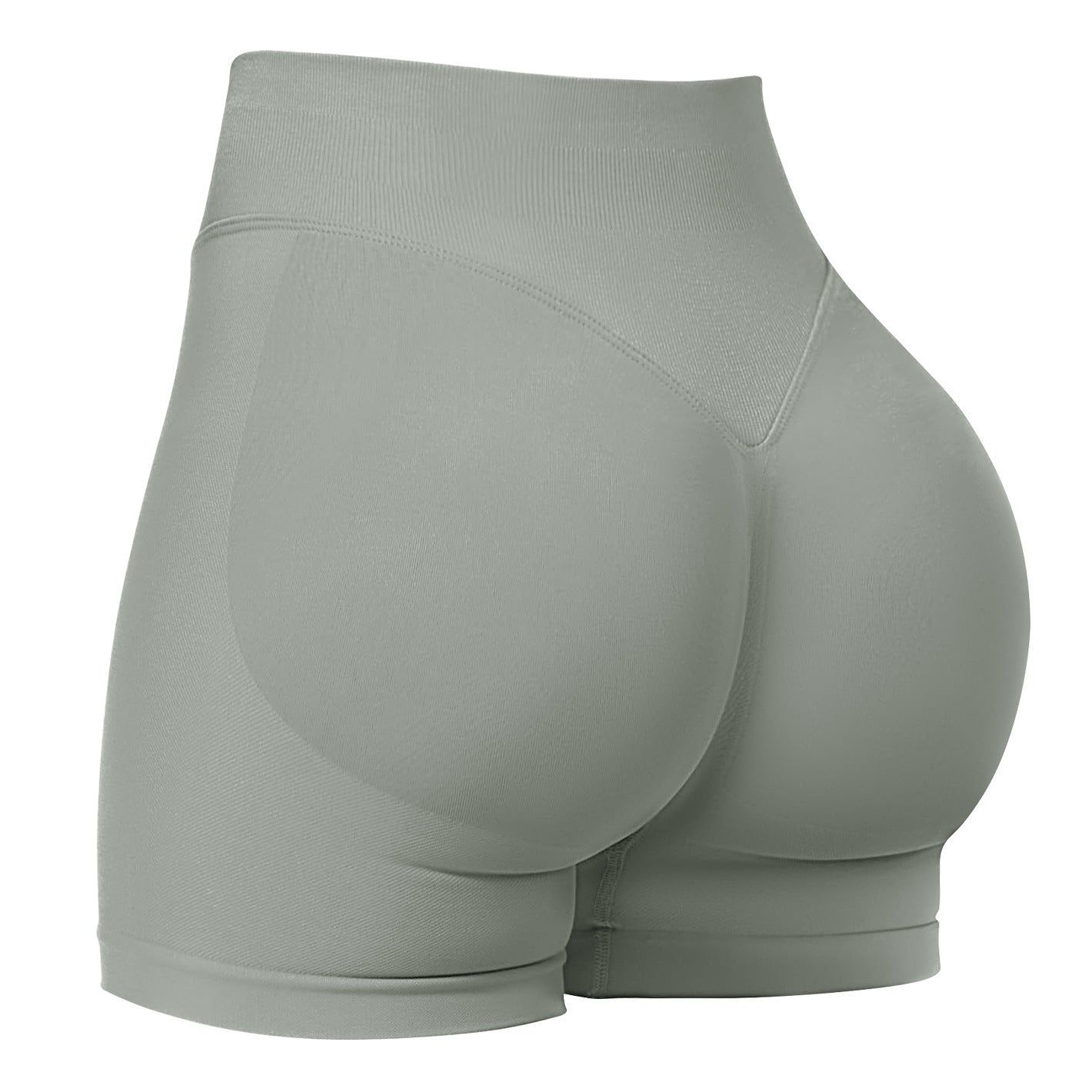 Womens High-Waisted Seamless Yoga Shorts