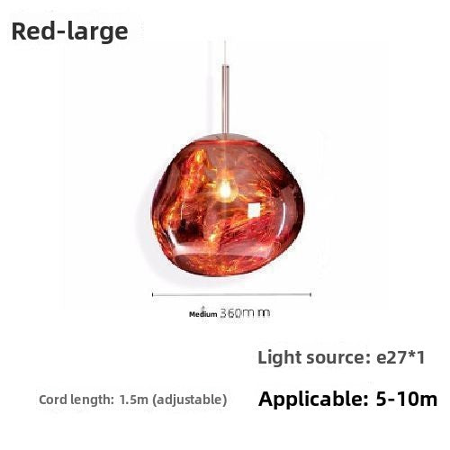 Glass chandelier