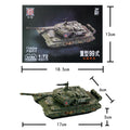Military Building Blocks Model kit J20 fighter Jet, Type 99A Tank & Helicopter sets