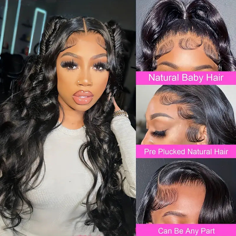 Aero Glam HD Lace Front Long Curly Wig | Heat-Resistant Natural Wave Body Unit